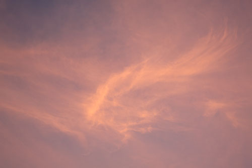 Pink Sunset Cloud