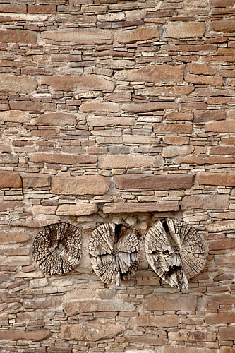 Stone Wall And Beam Ends